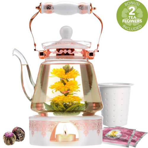 Teabloom Buckingham Palace Teapot & Flowering Tea Gift Set