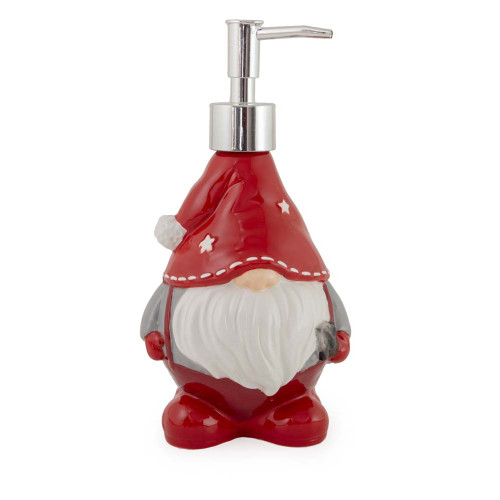 Santa Gnome Ceramic Christmas Soap Dispenser