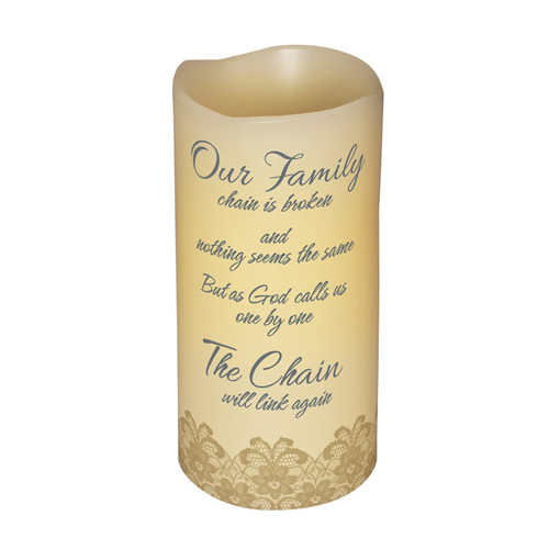 Abiding Light Scented Flameless Candles "Our Family Chain"