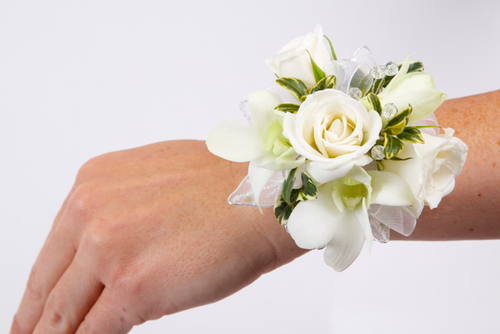 Custom Made -Orchids & Roses Wrist Corsage