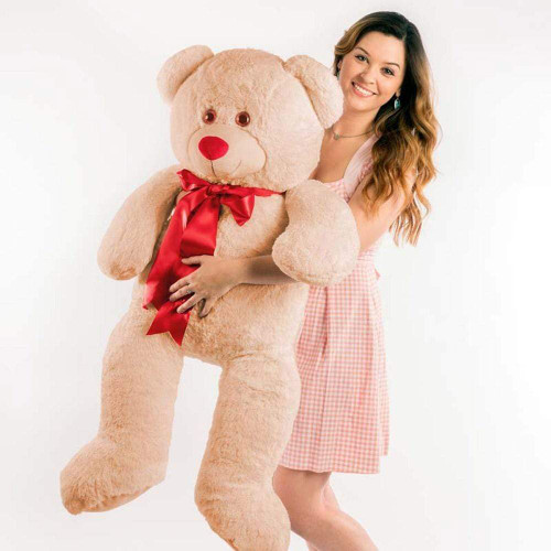 44" Sparkle Eye Beige Bear 44" Sparkle Eye Beige Bear