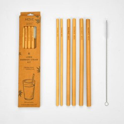 Reuseable Straws ~ Box Kit 6 by  Bamboo Move