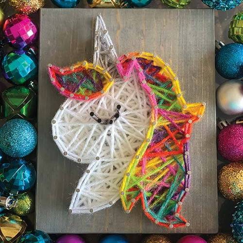 Unicorn (Rainbow) Mini String Art Kit - Ages 8+ Unicorn (Rainbow) Mini String Art Kit - Ages 8+