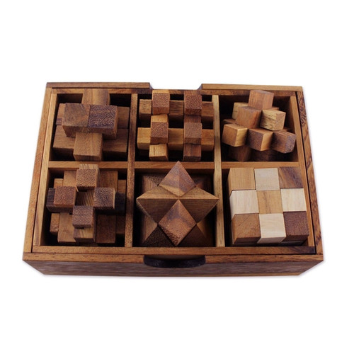 Logical Mind Wood Puzzles - Set Of 6