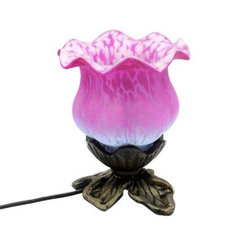 Pink Blue Squash Flower Lamp