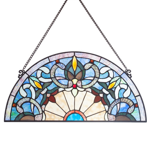 Half Moon - Stained Glass Panel Half Moon - Stained Glass Panel
