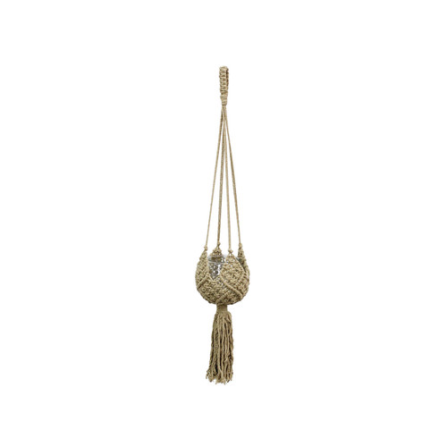 36" Natural Colored Macramé Plant Hanger by Soul of the Party 36" Natural Colored Macramé Plant Hanger by Soul of the Party