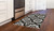 Mosaic - Black & Grey Floor Flair Vinyl Rug - Assorted Sizes