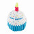 Musical Blue Birthday Cupcake Plush Toy by Mudpie