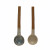 Stoneware Spoon, Reactive Glaze, 2 Colors By Creative Co-op