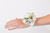 Custom Made -White Rose with Baby Breath  Wrist Corsage