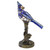 Blue Bird 13.5" Stained Glass Accent Lamp for Desk Light, Nightstand Décor, or Bedside Reading by River of Goods