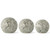 7" Gray Ceramic Art Deco Style Spheres~ 3 Sizes Graduated