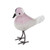 Art Glass Finches - Pink