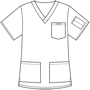 221 Unisex V-Neck Scrub Top - Professional Choice Uniform