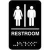 Traex 5633 - Braille Restroom Sign 6 X 9 In