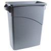 16 Gal Gray Trash Can Slim Jim W/ Handles - Replacement Part For Rubbermaid 1971258