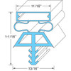 Door Gasket - Lh, 38" X 78" - Replacement Part For Kolpak KLP225171075