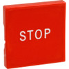 Oliver Products 57086116 - Button, Red/Sq W/ Stop Marking