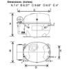 Fractional Hp Compressor 1/3+Hp 208/230V Hermetic - Replacement Part For AllPoints 881899