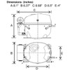 Fractional Hp Compressor 1/2+Hp, 115V Hermetic - Replacement Part For AllPoints 881892