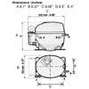 Fractional Hp Compressor 3/4Hp, 115V Hermetic - Replacement Part For AllPoints 881884