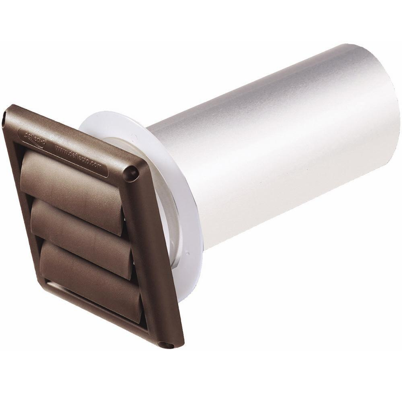 Deflecto SVHUB4 - 4" Louvered Dryer Vent Hood Brown