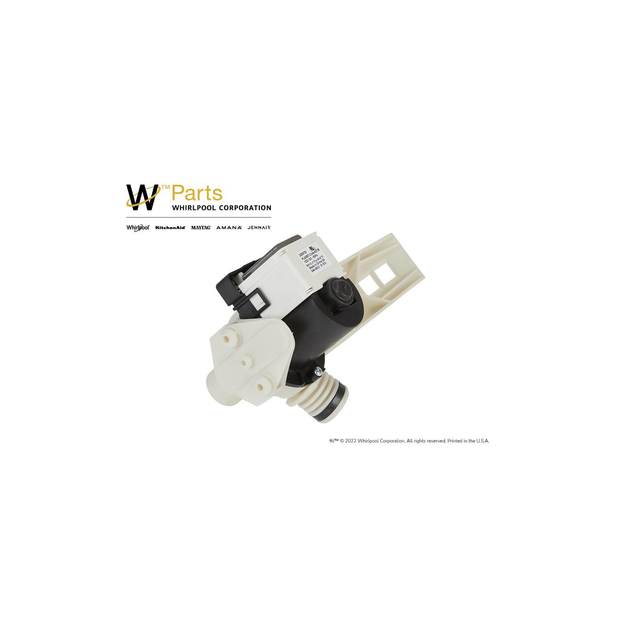 Whirlpool WP25001052 - Front Load Washing Machine Drain Pump - Image # 7