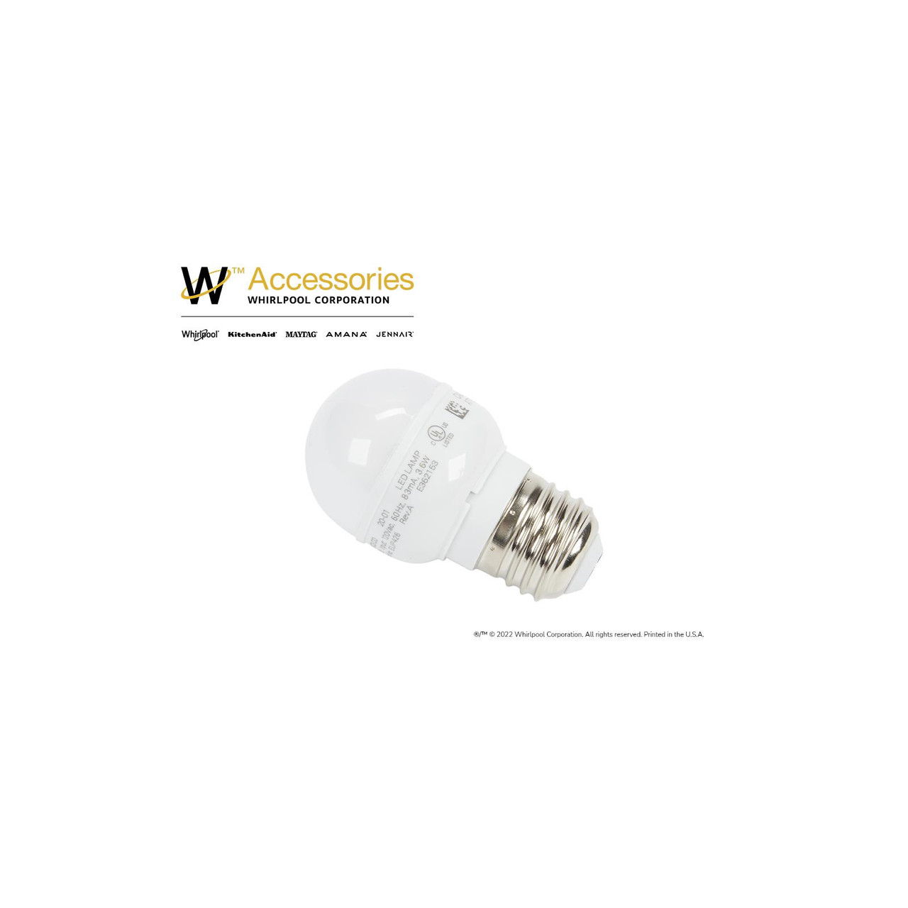 W11338583 - Whirlpool Refrigerator LED Light Bulb