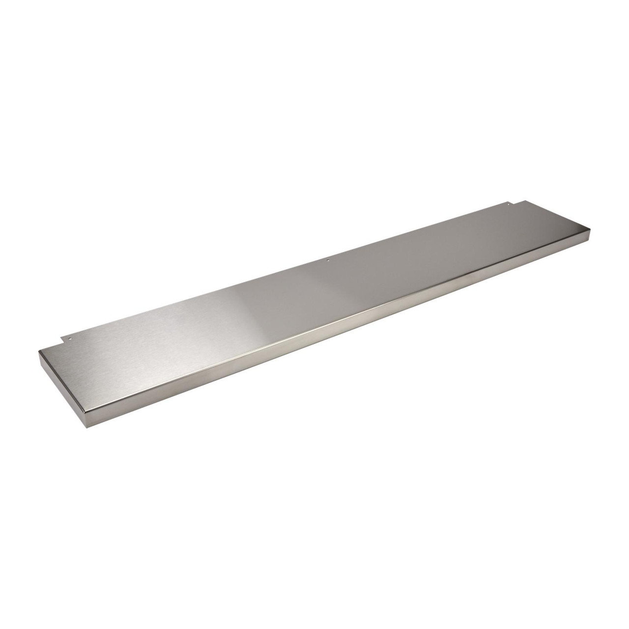 Stainless Steel Backsplash with Dual Position Shelf