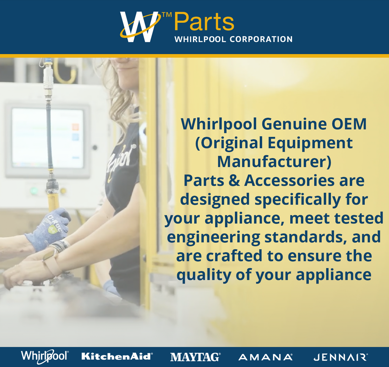 Whirlpool W10250743A - Washer Detergent Dispenser - Whirlpool Genuine Part Badge