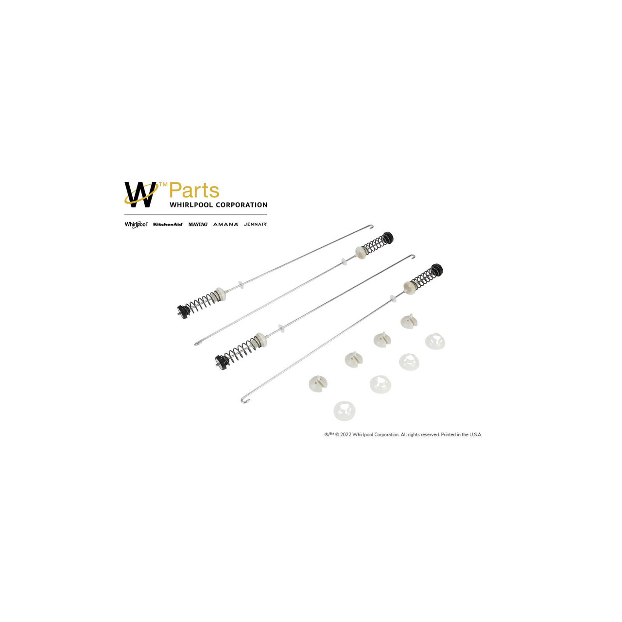 Whirlpool W10780048 - Top Load Washer Suspension Rod Kit - Image # 7