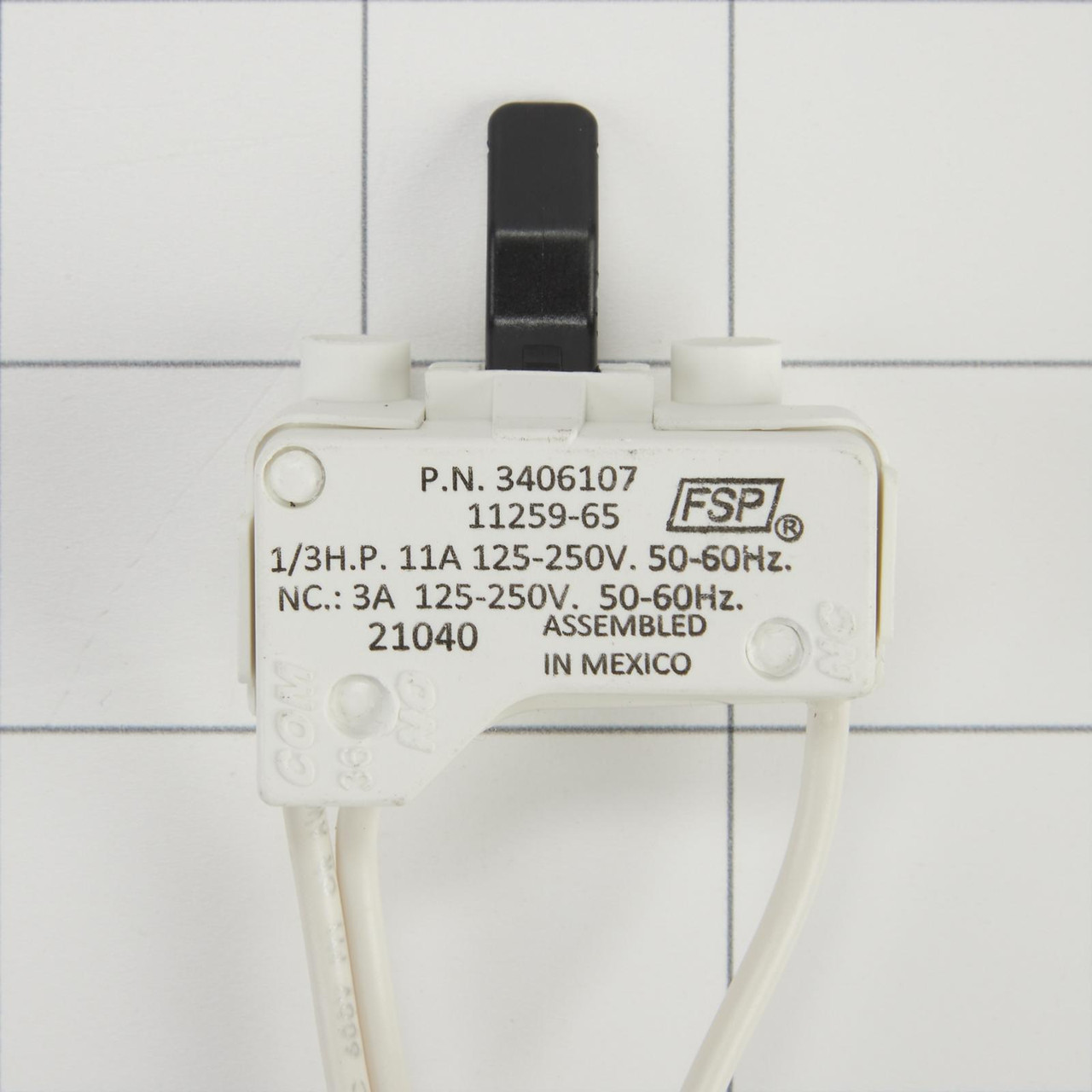Whirlpool WP3406107 - Dryer Door Switch Assembly - Image # 4