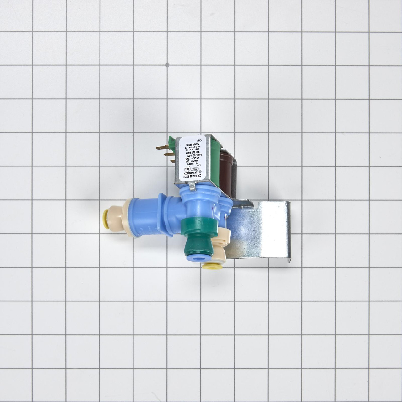 Whirlpool WPW10179146 - SxS Refrigerator Water Inlet Valve Assembly - Image # 2