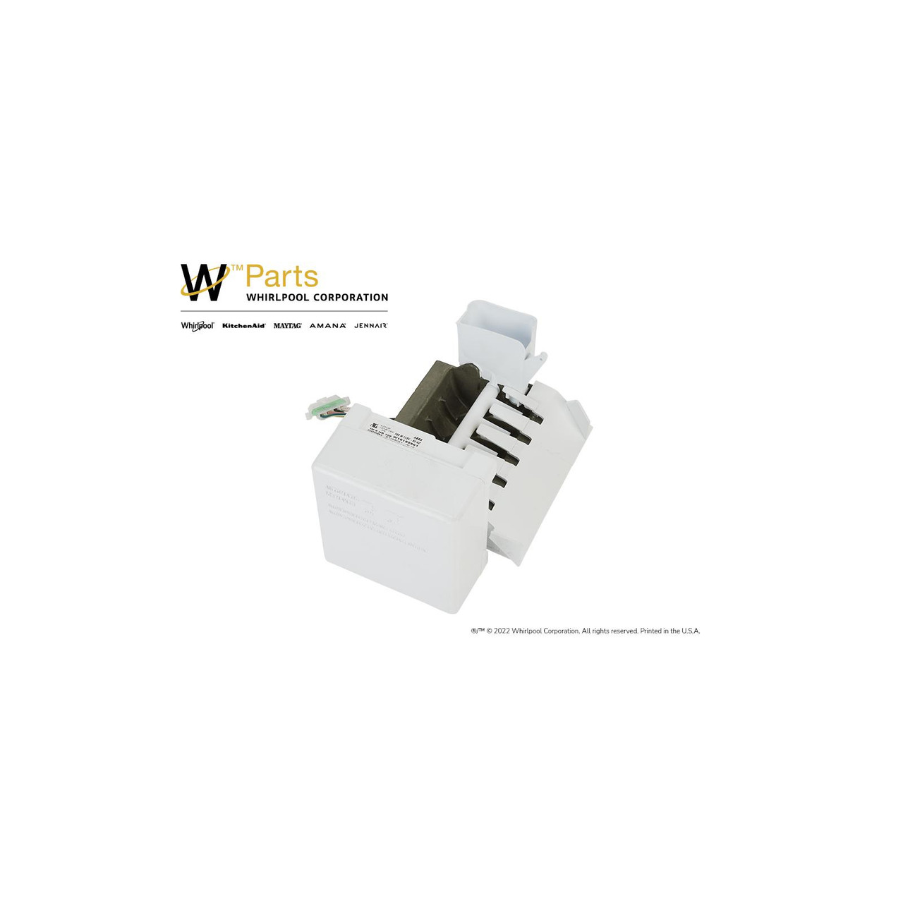 Whirlpool WPW10190961 - SxS Refrigerator Ice Maker Assembly - Image # 8