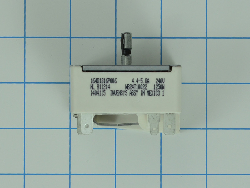 An image of a GE Appliances WB24T10022 RANGE SURFACE ELEMENT SWITCH 1250W