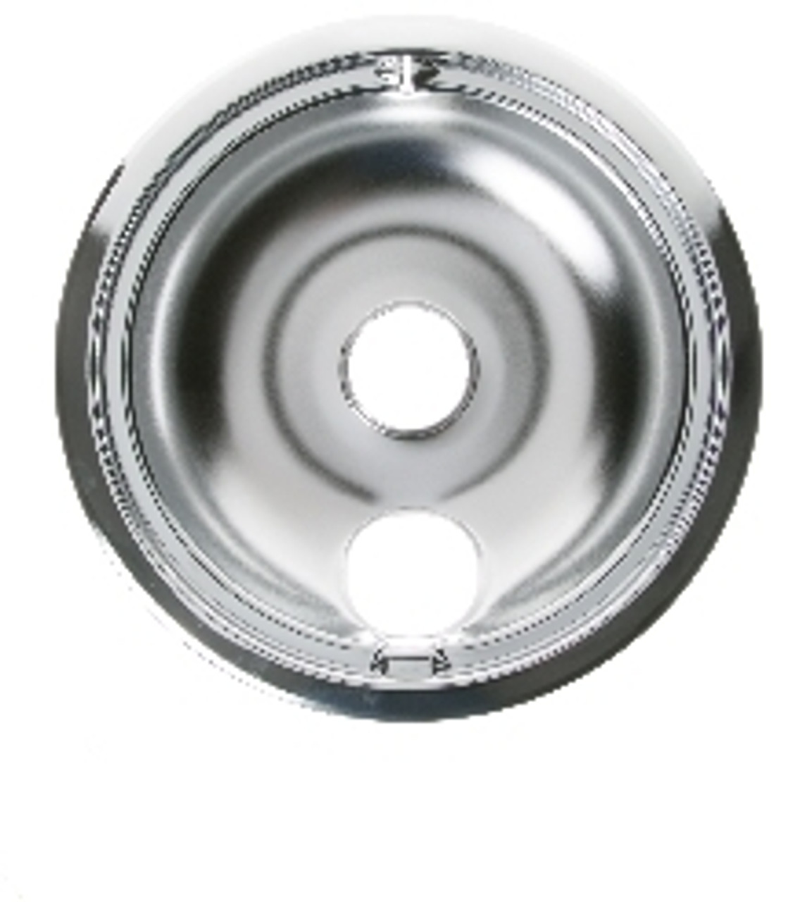 An image of a GE Appliances WB31M15 8 INCH CHROME BURNER BOWL - ELEC