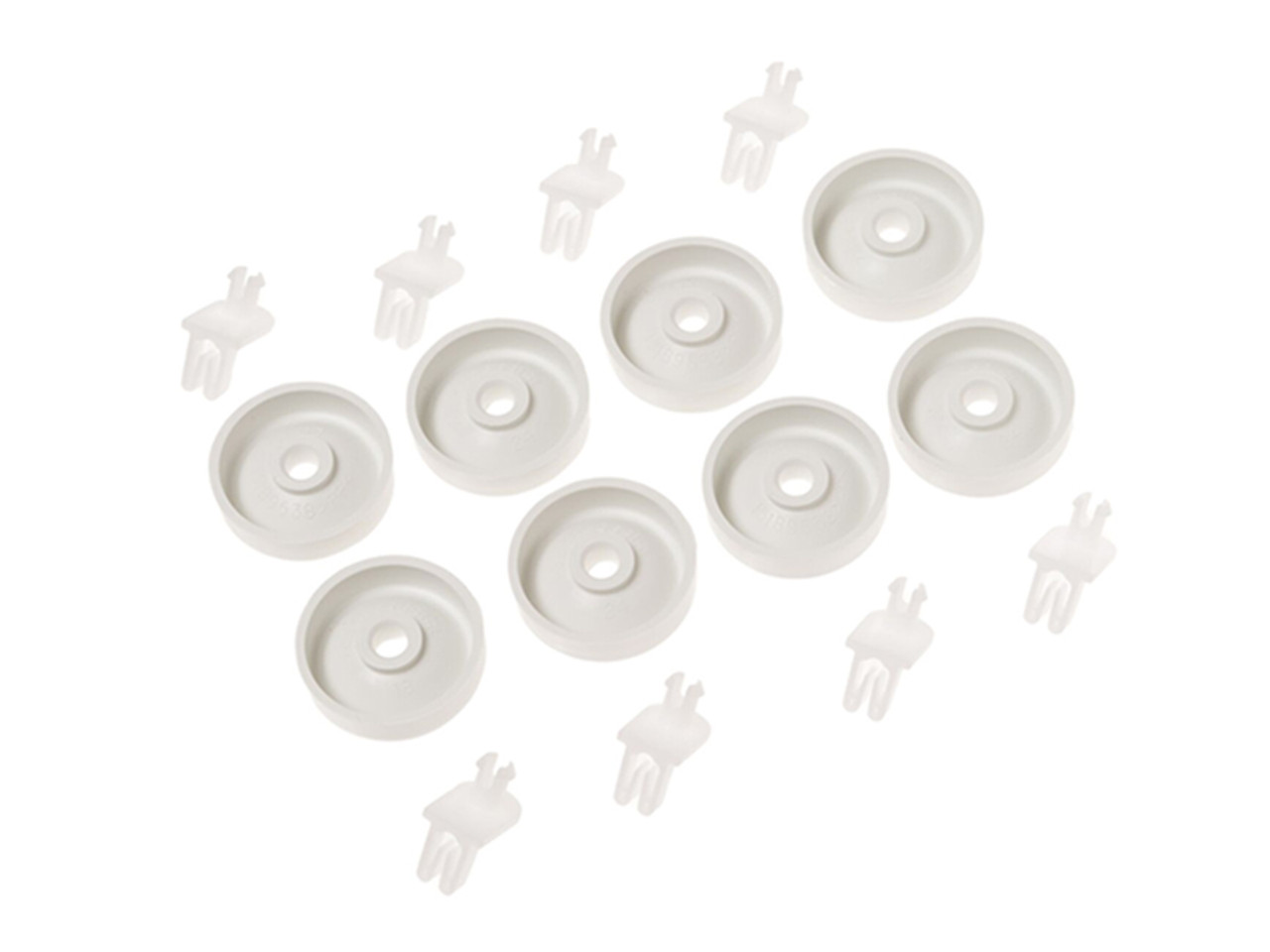 An image of a GE Appliances WD35X21038 DISHWASHER LOWER RACK KIT 8 PACK