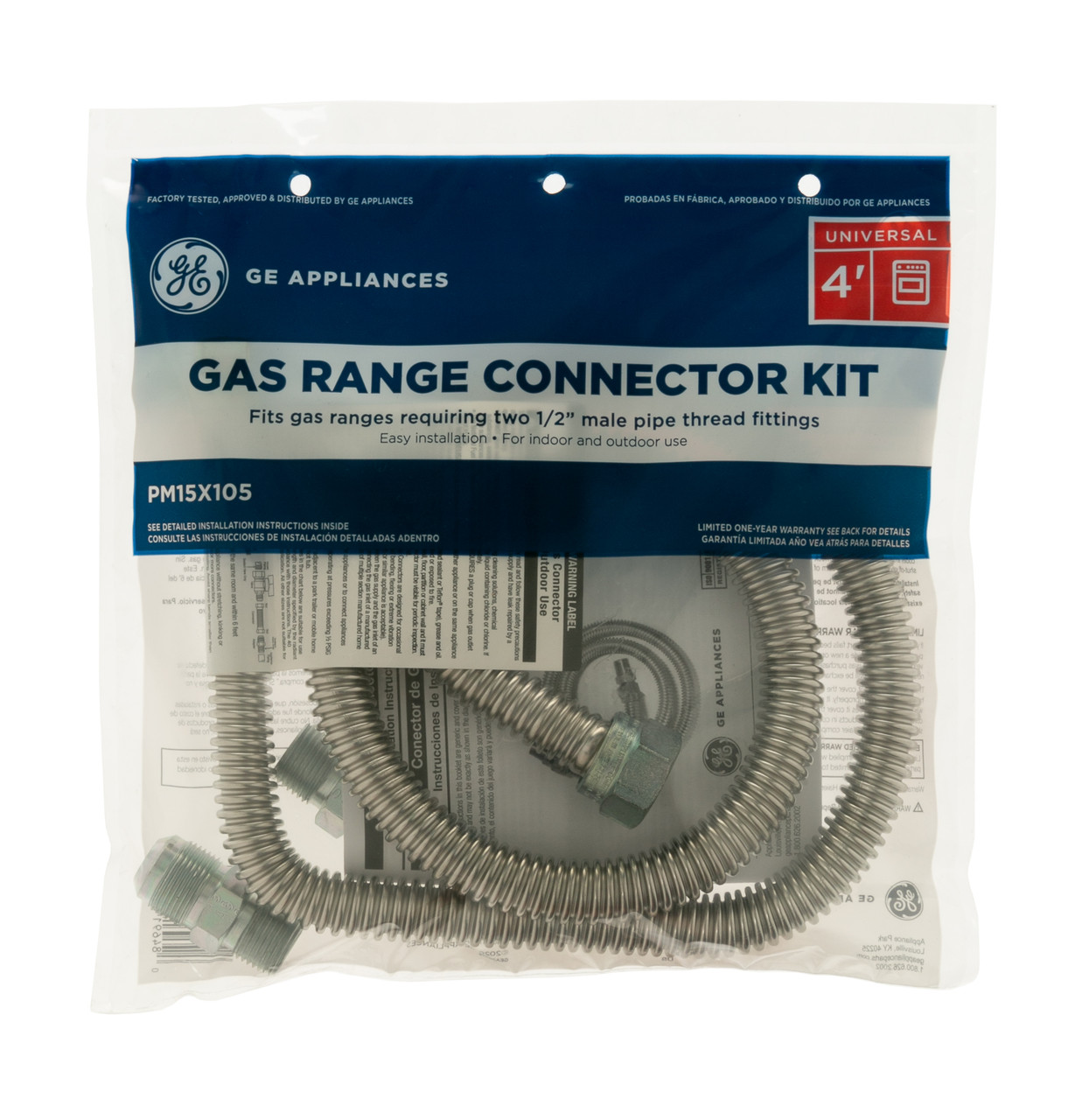 GE Appliances PM15X105 - 48" Gas Range Connection 1/2" In Package