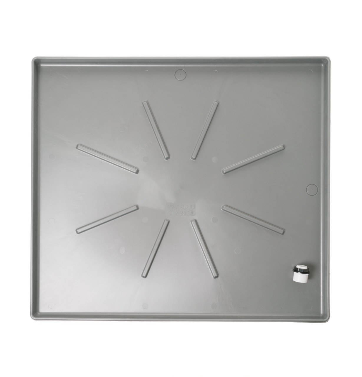 GE Appliances PM7X3 - Universal Low Profile Floor Tray - Gray