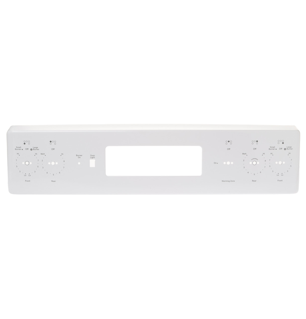 GE Appliances WB07X31197 - Control Panel Trim And Brackets Asm Wh