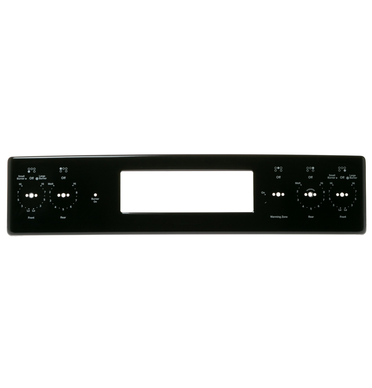 GE Appliances WB07X37714 - Black Control Panel Trim