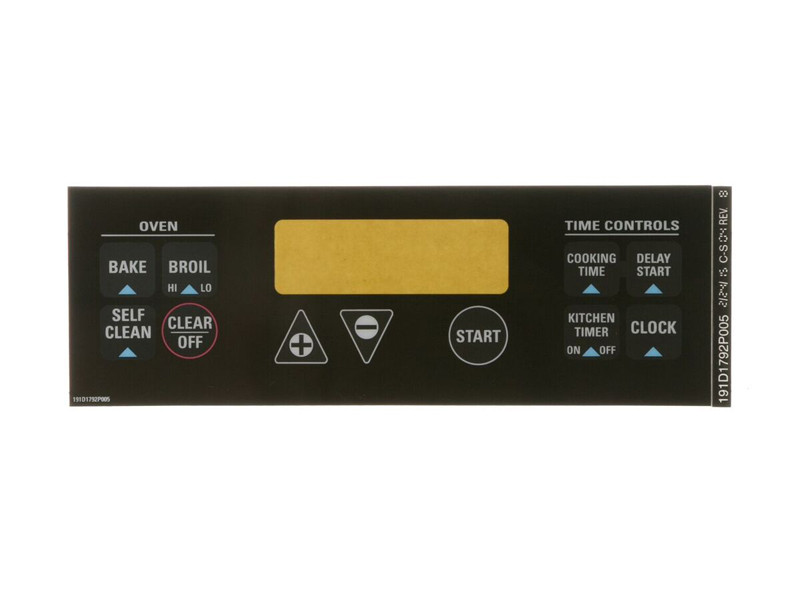 GE Appliances WB27K5337 - Clock Plate-Black