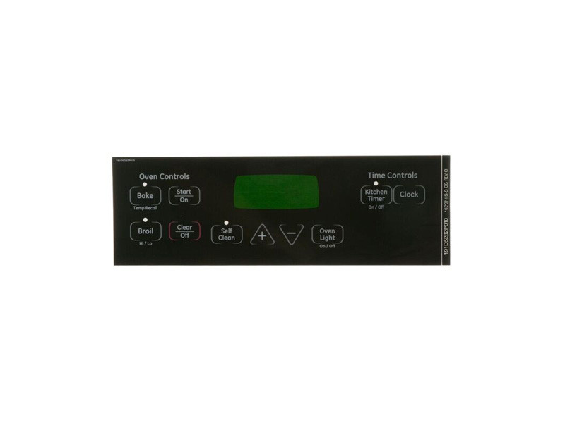 GE Appliances WB27T11013 - Faceplate Graphics (Bk)