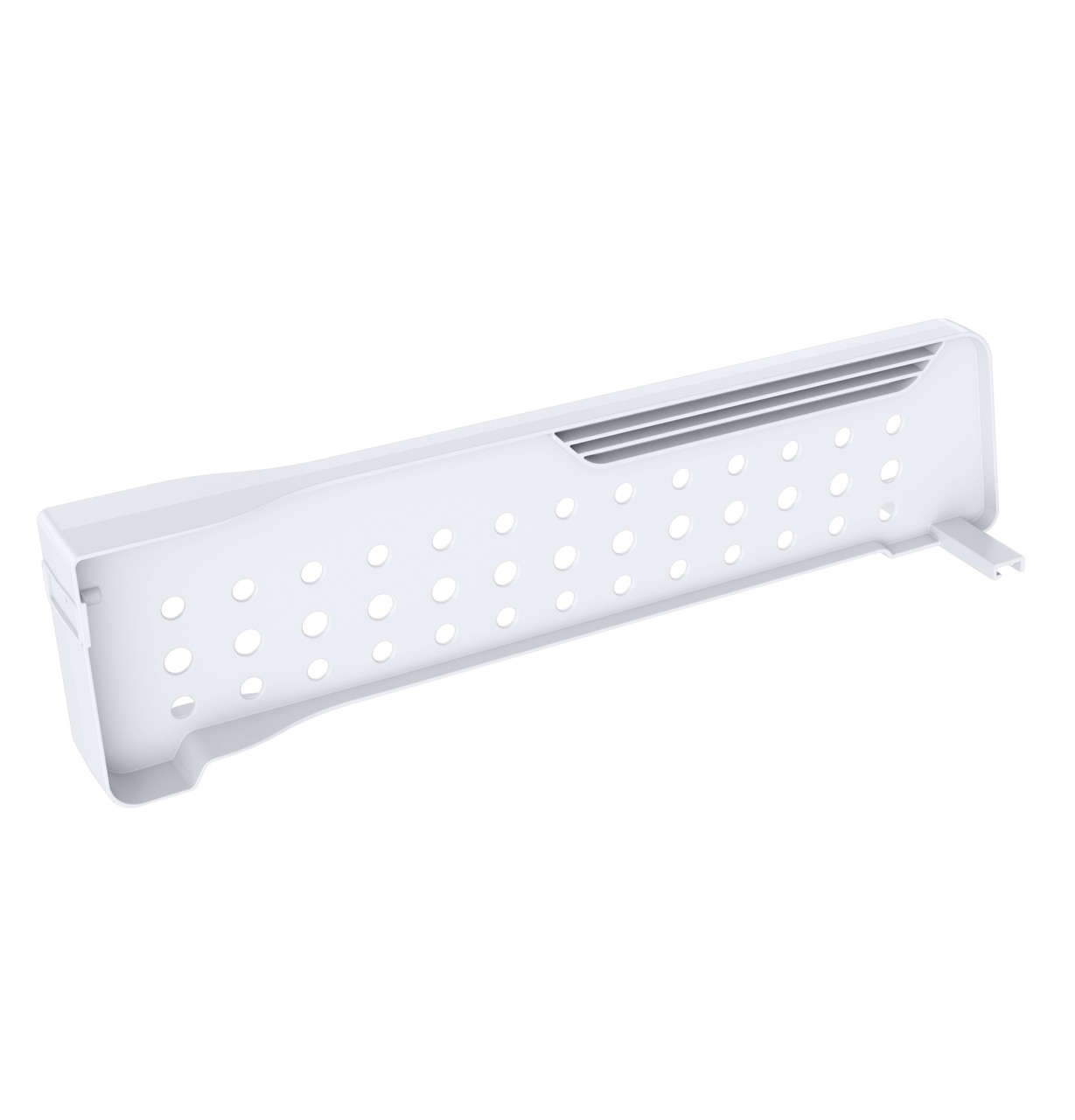 GE Appliances Genuine OEM WR71X43545 - White Freezer Upper Basket Divider - Rear View