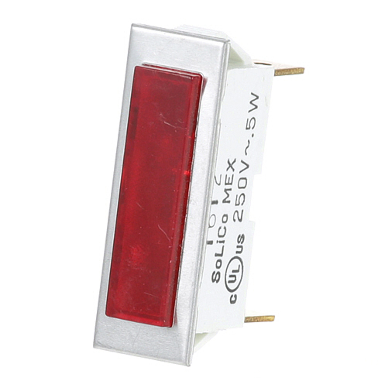 Signal Light 3/8" X 1-5/16" Red 250V - Replacement Part For Market Forge 97-5725