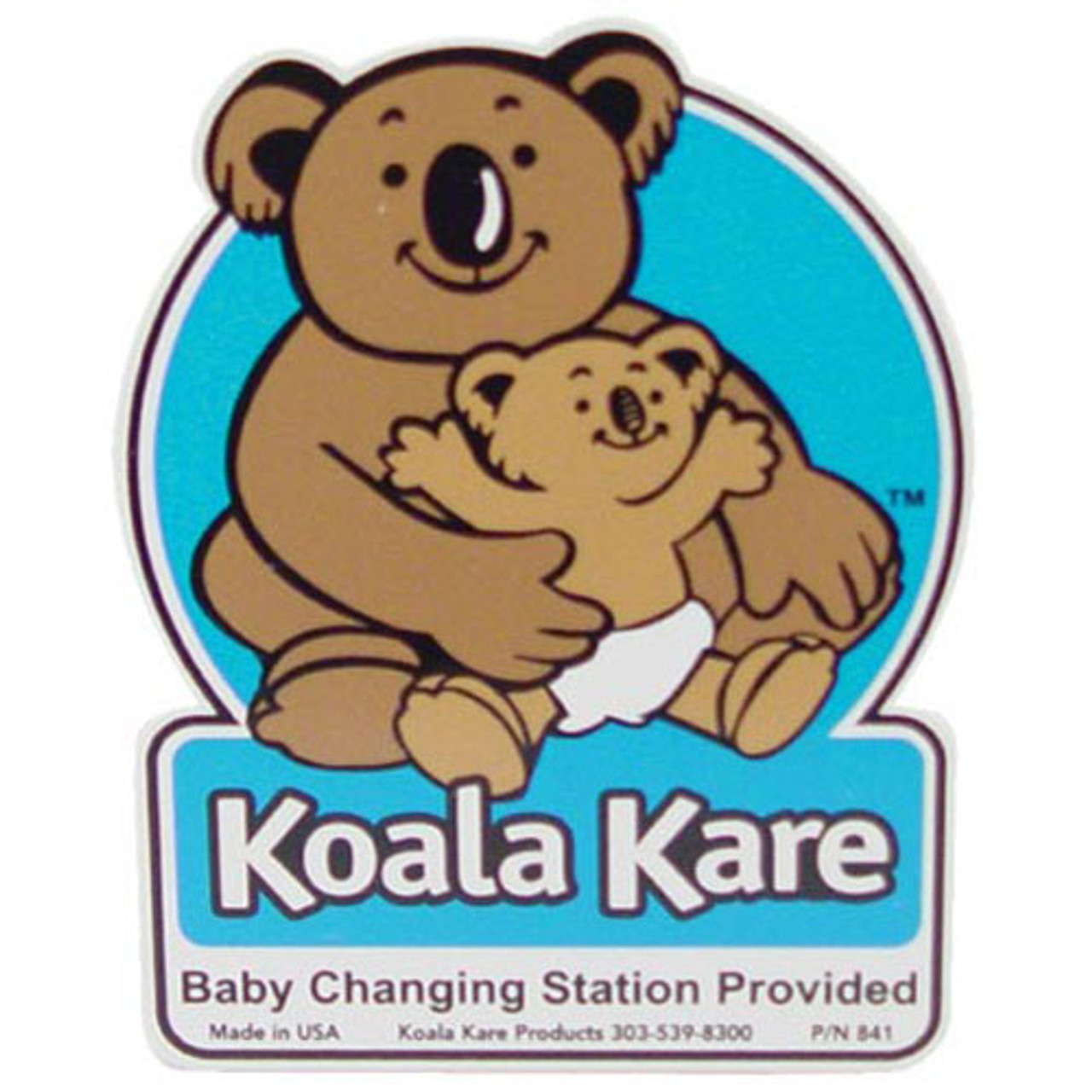 Koala Kare Products 310-28 - Changing Station Plaque 4 In X 4 1/2 In