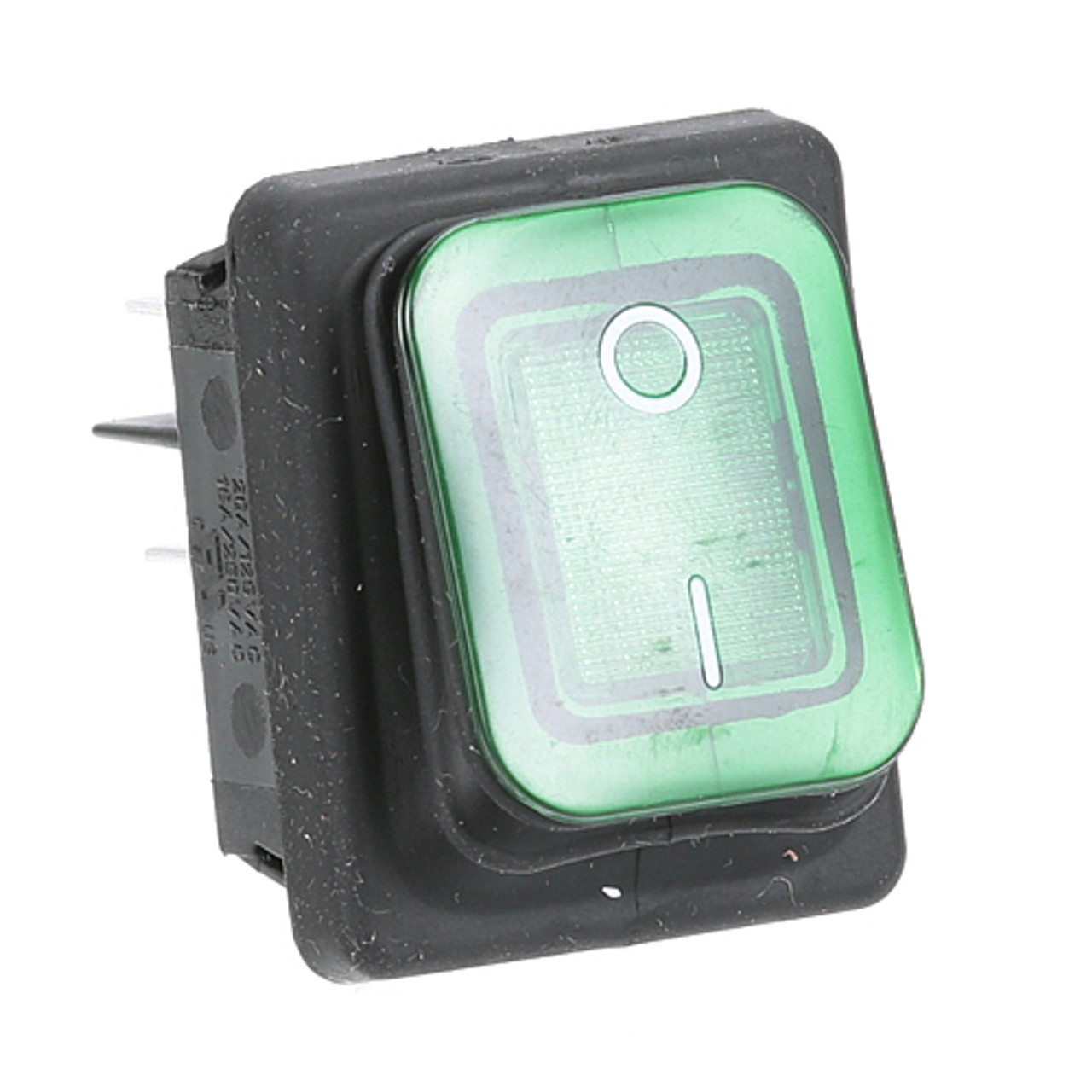 Switch - Rocker, Lighted (Green) - Replacement Part For Prince Castle 78-184S