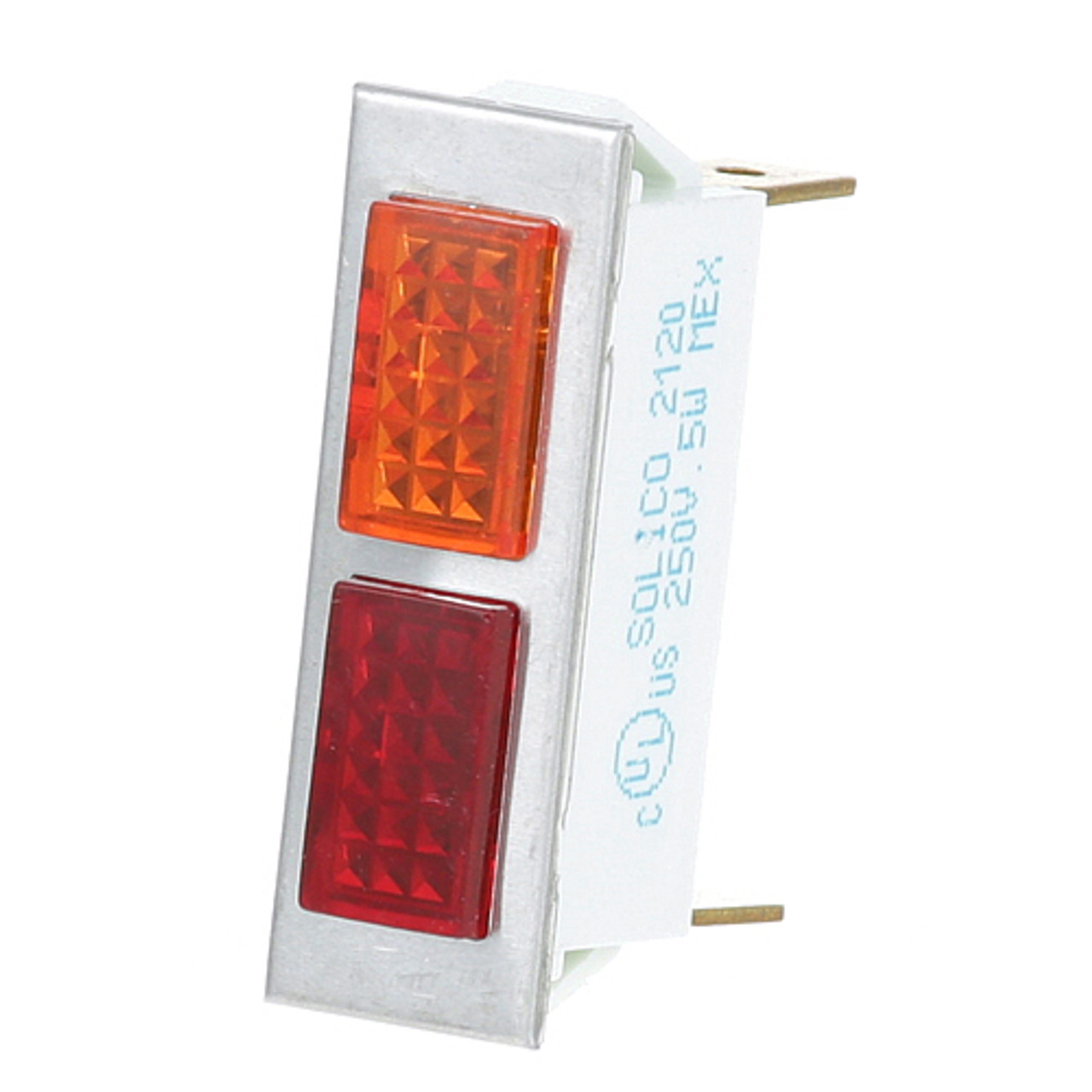 Signal Light 3/8" X 1-5/16" Red/Amber - Replacement Part For Alto-Shaam LI3024