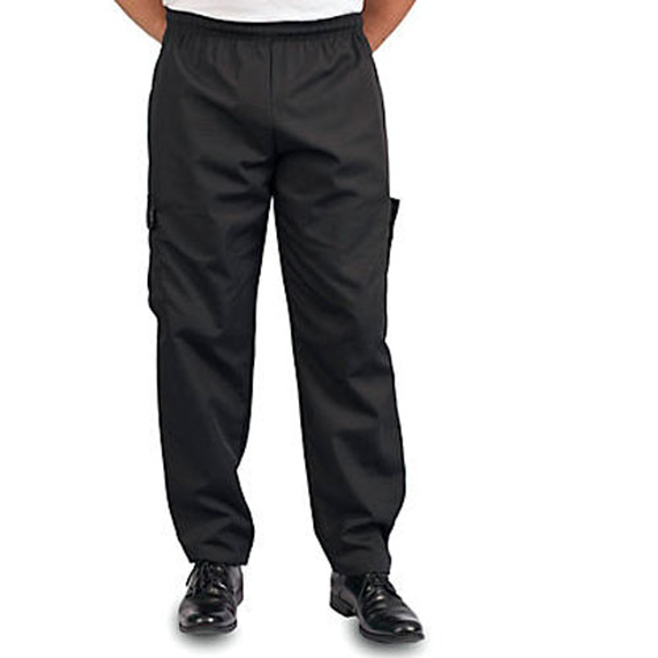 Lg Baggy Chef Pants Black - Replacement Part For AllPoints 8015035